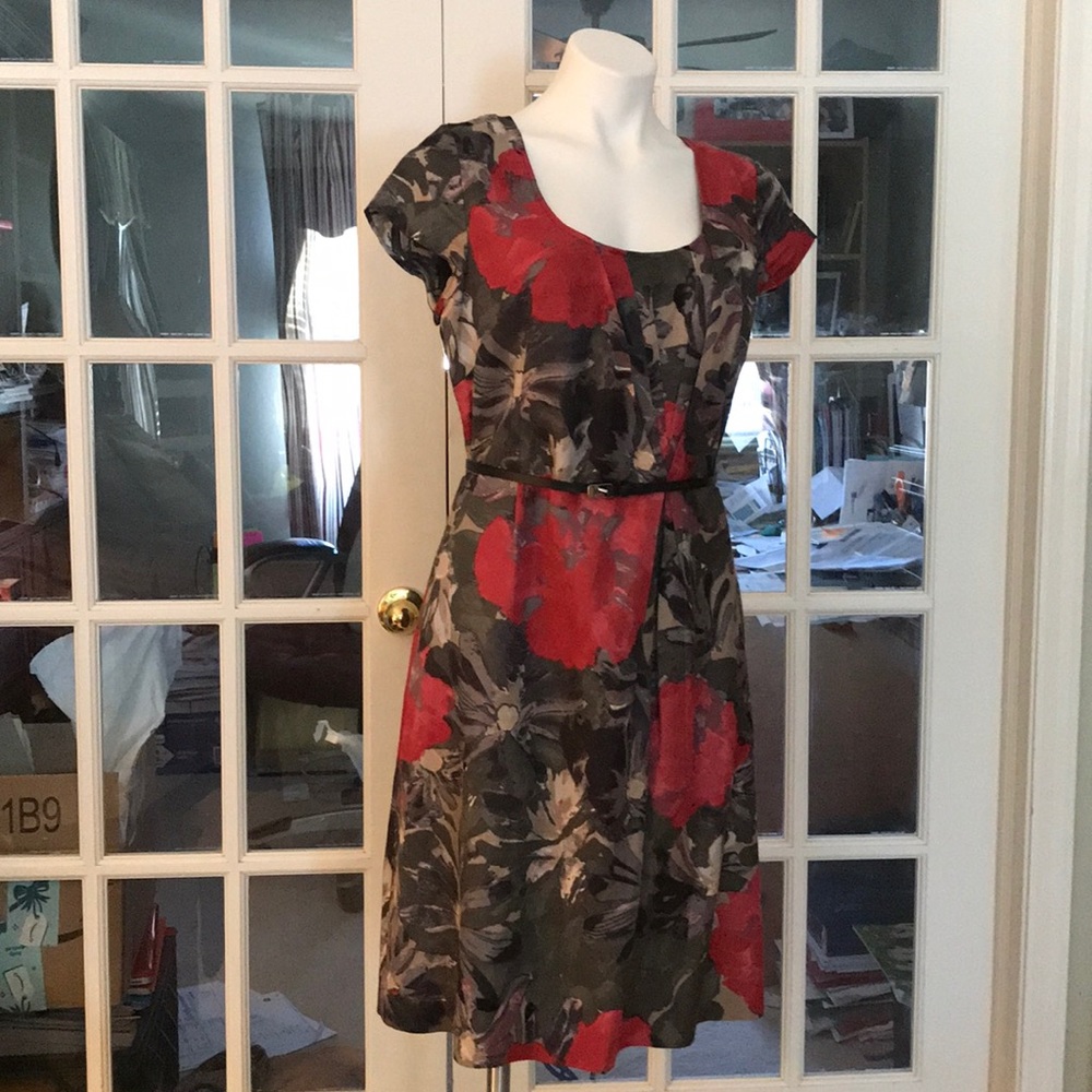 Rayon and silk dress